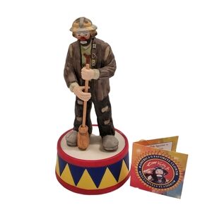 Emmett Kelly Jr. Collectible Musical Figurine 'Whistle While You Work'